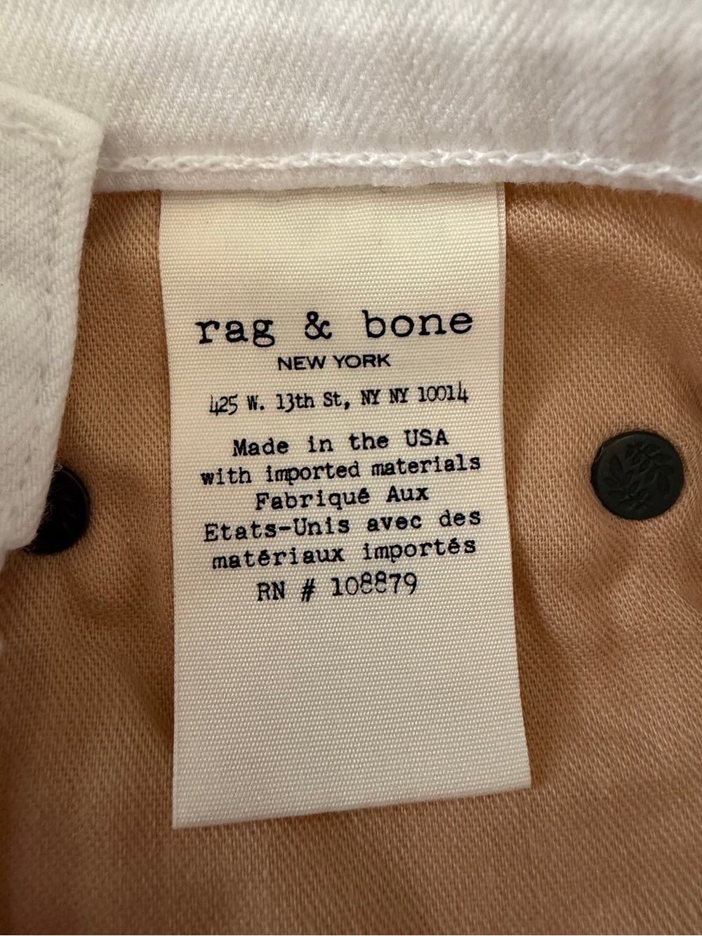 28 - NWT - Rag & Bone Jeans White Prospector Dre Capri - Picture 8 of 10